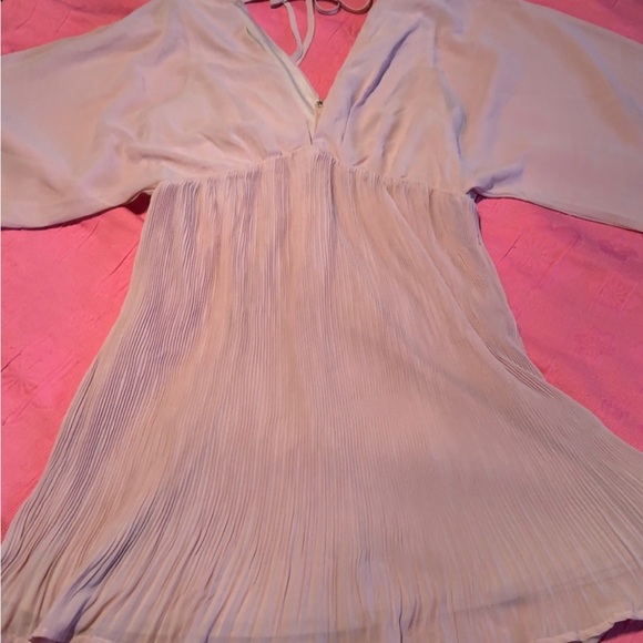 Blush Pink Pleated Dress - Picture 1 of 5